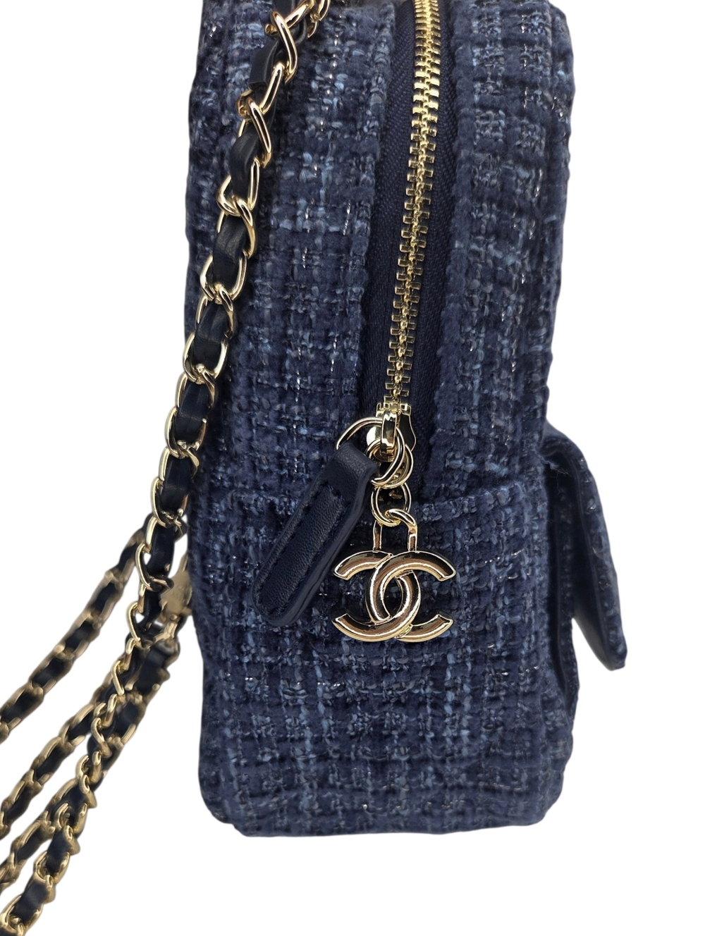 Chanel Blue Tweed Mini Backpack with Box - GWP - Picture 5 of 11